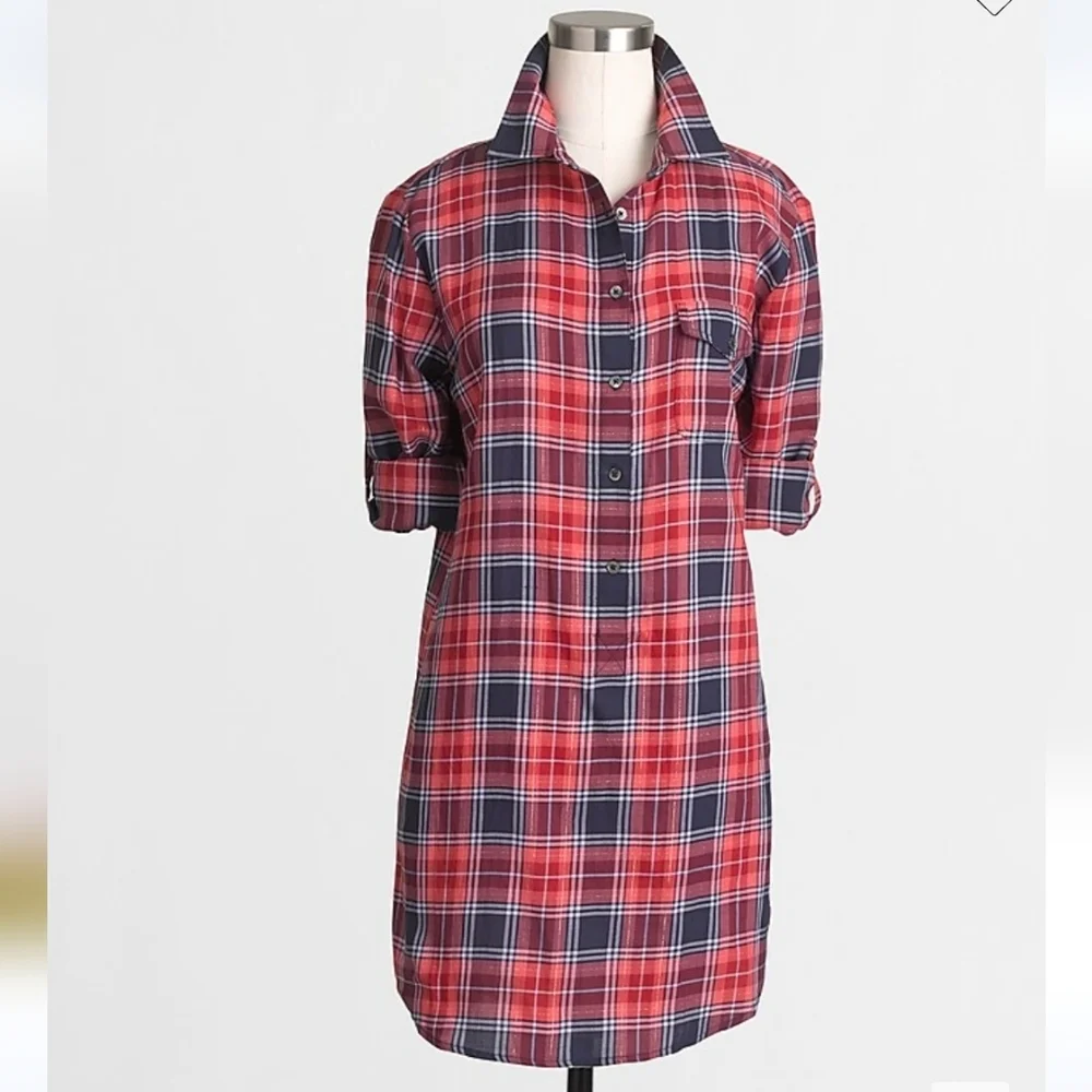 ❤️ J CREW PLAID TUNIC TOP / DRESS, XXS